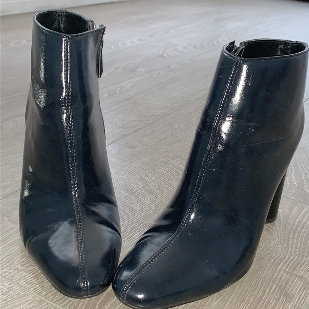 Navy Blue Zara Booties